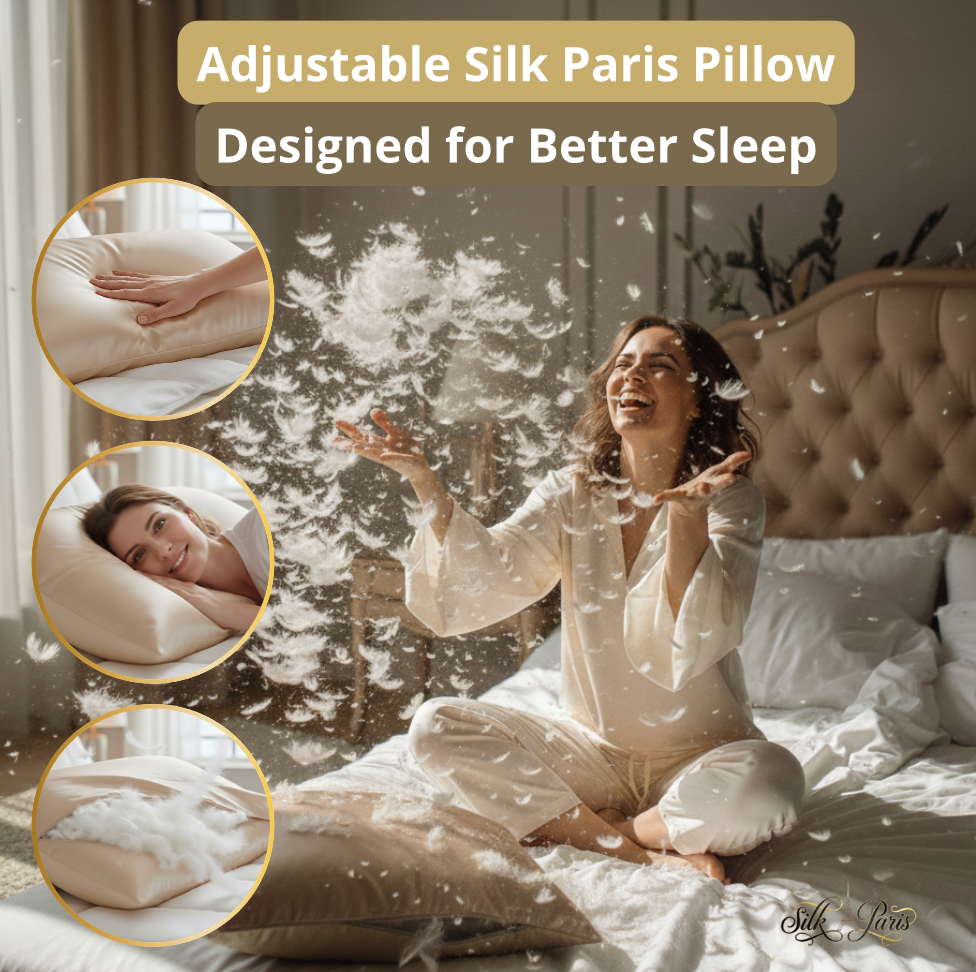 Paris Silk Pillowcase - 100% Pure Mulberry Silk