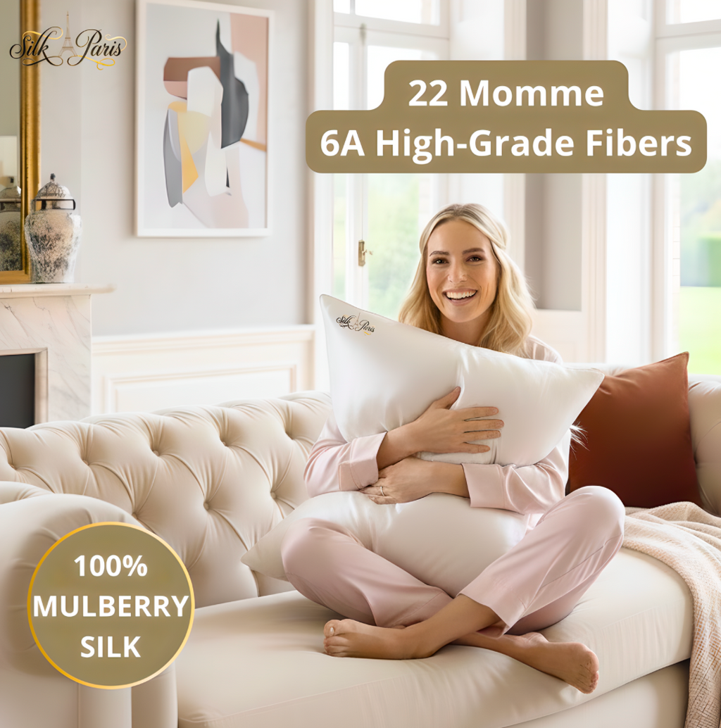 Paris Silk Pillowcase - 100% Pure Mulberry Silk